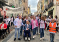 Guadalajara se moviliza por el centro de la capital para arropar a las 400 personas con esclerosis múltiple de la provincia