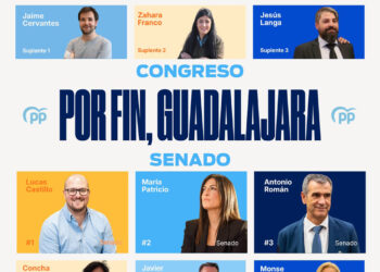Itziar Asenjo y Lucas Castillo encabezan el equipo del PP de Guadalajara para que Feijóo gobierne España el próximo 29N