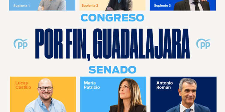 Itziar Asenjo y Lucas Castillo encabezan el equipo del PP de Guadalajara para que Feijóo gobierne España el próximo 29N