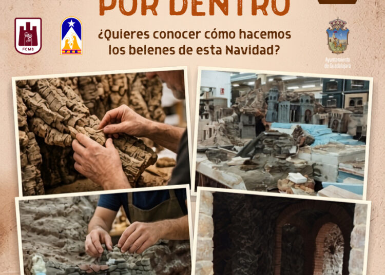 La Asociación de Belenistas de Guadalajara abre gratis su taller este 17 de octubre para mostrar la artesanía de sus montajes