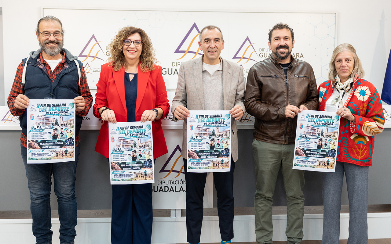 La Diputación de Guadalajara lleva el II Fin de Semana del Deporte de la Provincia a Villanueva de la Torre La Diputación de Guadalajara lleva el II Fin de Semana del Deporte de la Provincia a Villanueva de la Torre