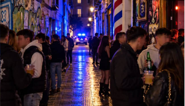La Policía Local de Cuenca propone para sanción a un establecimiento de la calle Doctor Galíndez por rebasar el horario de cierre
