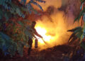 La Policía Local de Cuenca sofoca el incendio de un contenedor en la calle Antonio Maura y evita daños en una zona arbolada