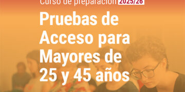 La UCLM abre el 5 de octubre el plazo de matrícula en el curso preparatorio para el acceso a la universidad a mayores de 25 y 45 años