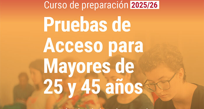 La UCLM abre el 5 de octubre el plazo de matrícula en el curso preparatorio para el acceso a la universidad a mayores de 25 y 45 años