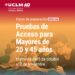 La UCLM abre el 5 de octubre el plazo de matrícula en el curso preparatorio para el acceso a la universidad a mayores de 25 y 45 años