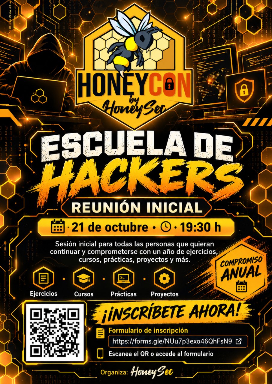 La asociación alcarreña HoneySEC lanza su Escuela de Hackers con más de 250 alumnos inscritos La asociación alcarreña HoneySEC lanza su Escuela de Hackers con más de 250 alumnos inscritos
