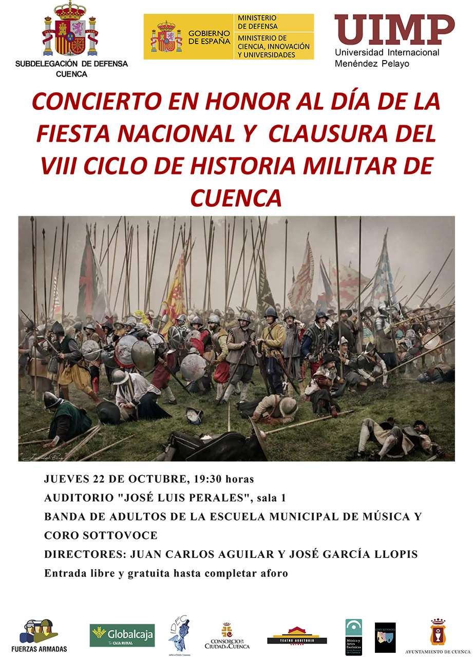 La música militar y el talento conquense se unen en el Auditorio José Luis Perales con entrada libre La música militar y el talento conquense se unen en el Auditorio José Luis Perales con entrada libre