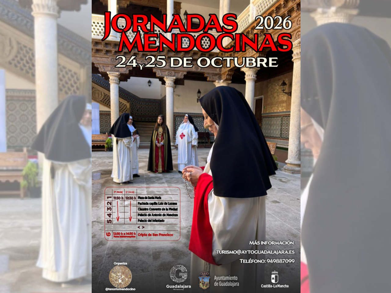 Las Jornadas Mendocinas recrearán el siglo XVI en seis monumentos de Guadalajara Las Jornadas Mendocinas recrearán el siglo XVI en seis monumentos de Guadalajara