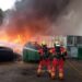 Los Bomberos de Cuenca controlan un incendio en las instalaciones de FCC junto al vertedero Los Bomberos de Cuenca controlan un incendio en las instalaciones de FCC junto al vertedero