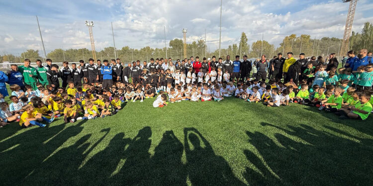 Los campos anexos del Pedro Escartín retoman la actividad en Guadalajara tras su renovación con más de 200 jóvenes futbolistas