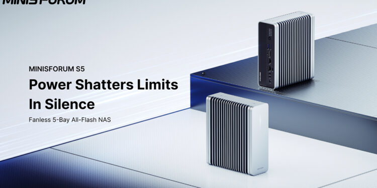 Minisforum lanza el S5, un NAS ‘all-flash’ sin ventiladores con NPU para ejecutar agentes de inteligencia artificial Minisforum lanza el S5, un NAS ‘all-flash’ sin ventiladores con NPU para ejecutar agentes de inteligencia artificial
