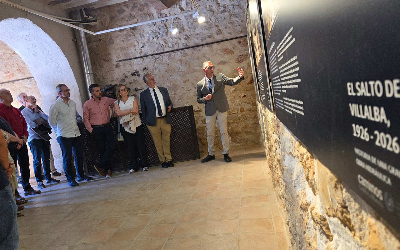 Mota del Cuervo acoge la exposición sobre el centenario del Salto de Villalba en La Tercia Real Mota del Cuervo acoge la exposición sobre el centenario del Salto de Villalba en La Tercia Real