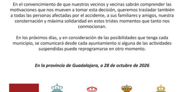 Nueve municipios de Guadalajara suspenden todos los actos de Halloween por el luto oficial del accidente de tren en Toledo