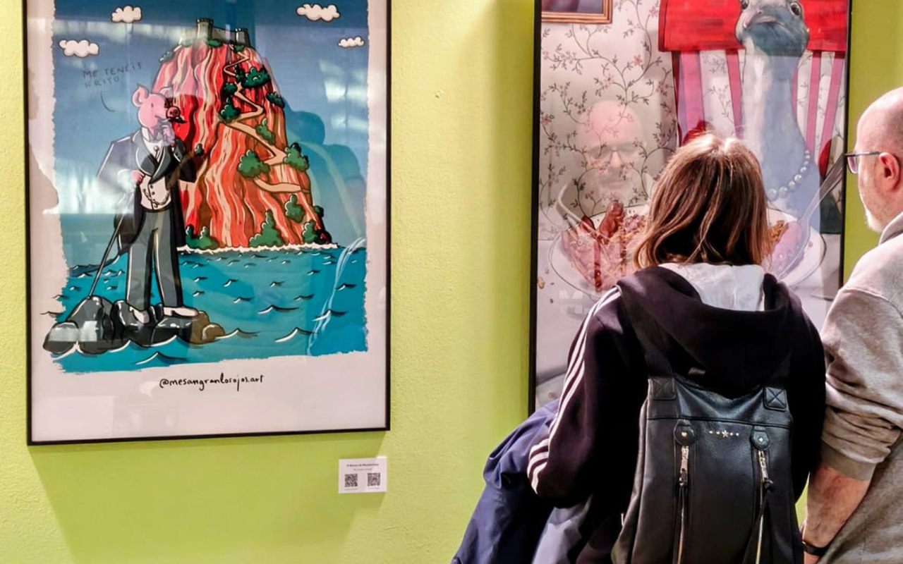 Ocho artistas formados en Bellas Artes de Cuenca llevan la creación contemporánea a la cafetería del campus con la exposición ‘Revuelto de Bacon’ 1 Ocho artistas formados en Bellas Artes de Cuenca llevan la creación contemporánea a la cafetería del campus con la exposición ‘Revuelto de Bacon’