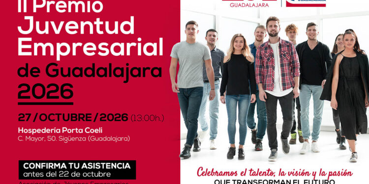 Sandra Calavia y Amadeo de Fe, de AF Motorsport, ganan la segunda edición de los Premios Juventud Empresarial de AJE Guadalajara