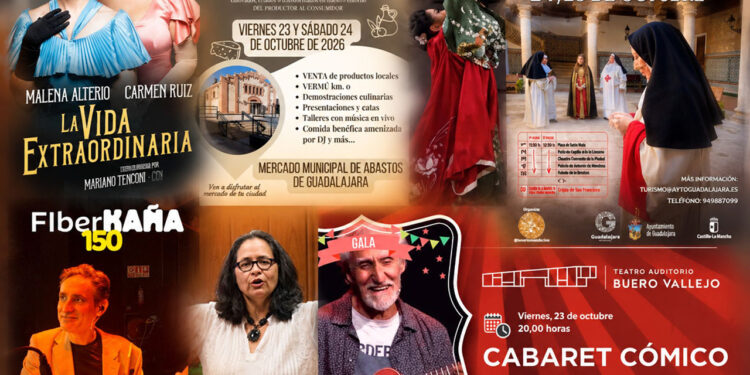 Teatro entre monumentos, ópera en el Buero Vallejo y folclore en el Mercado de Abastos de Guadalajara