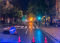 Un conductor ebrio esquiva a operarios de obras viales en Fermín Caballero antes de ser interceptado