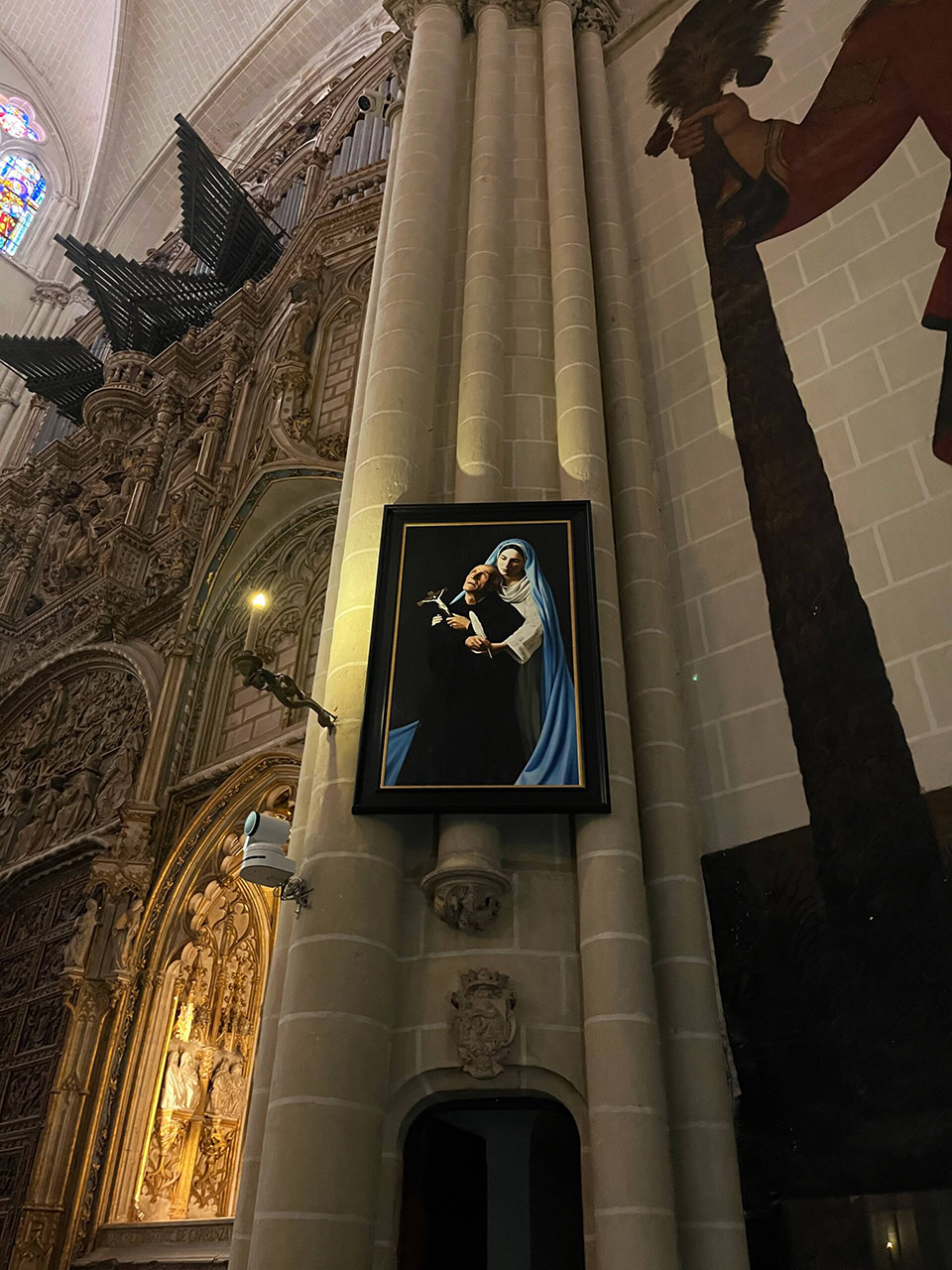 Una obra del pintor conquense David Santos preside de forma definitiva la Catedral Primada de Toledo 1 Una obra del pintor conquense David Santos preside de forma definitiva la Catedral Primada de Toledo